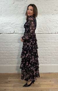Francesca Tiered Floral Maxi Dress