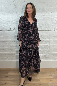 Francesca Tiered Floral Maxi Dress