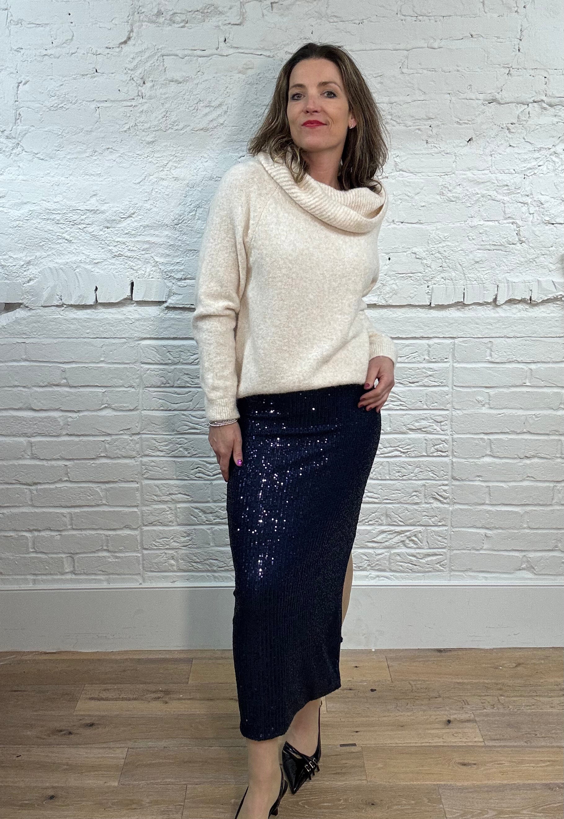 The Sabrina Sequin Maxi Skirt