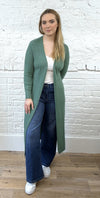 Long Side Slit Cardigan