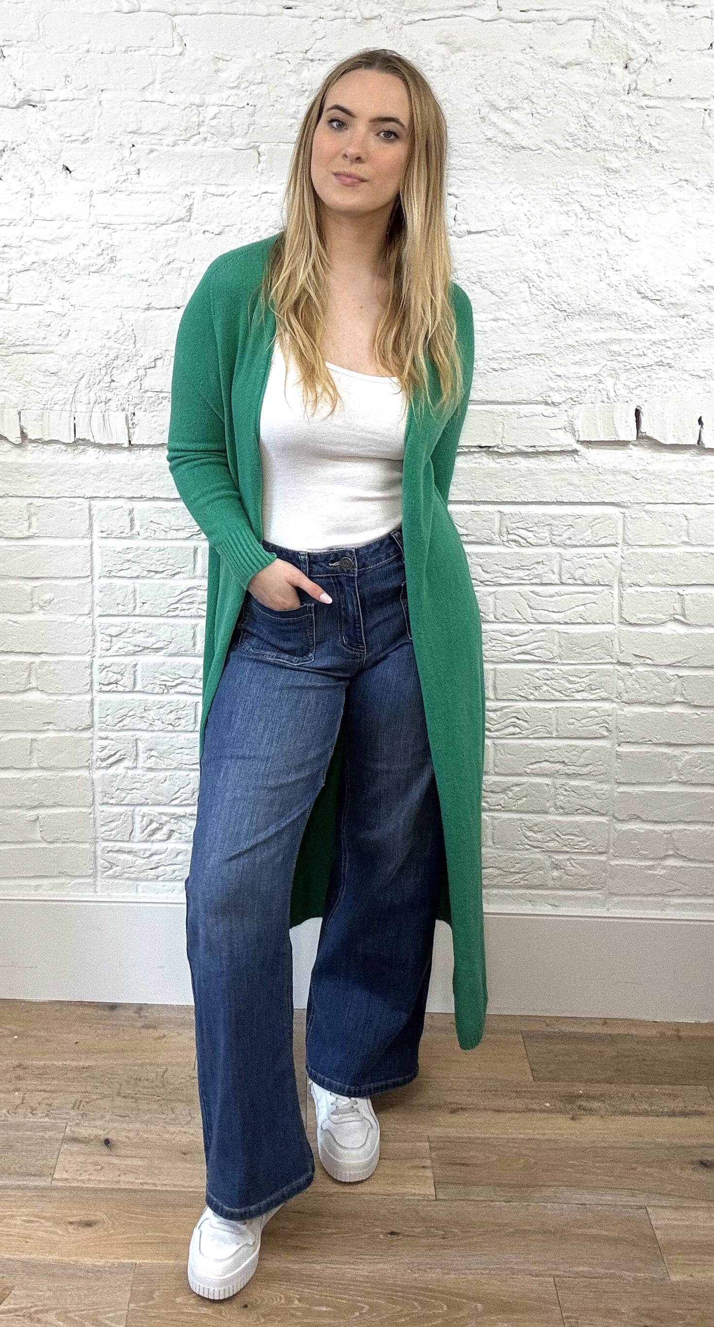 Long Side Slit Cardigan