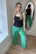 Silk Waistband Trousers