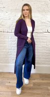 Long Side Slit Cardigan