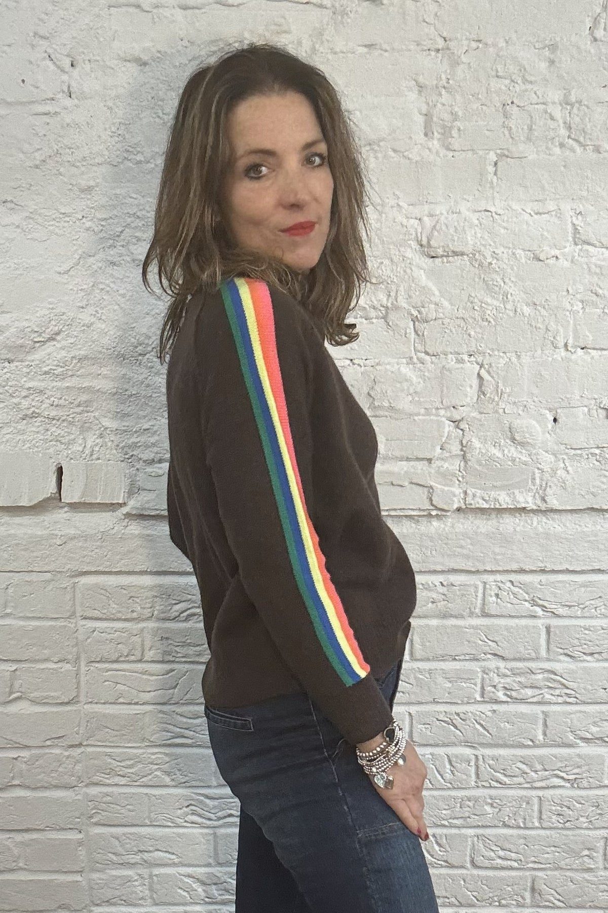 The Tabitha Rainbow Stripe Jumper