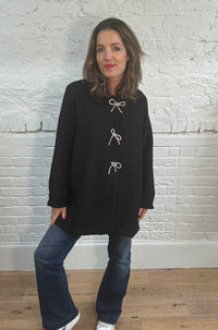 The Nellie Sparkle Bow Coat