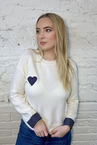 Oxford Heart Sweater
