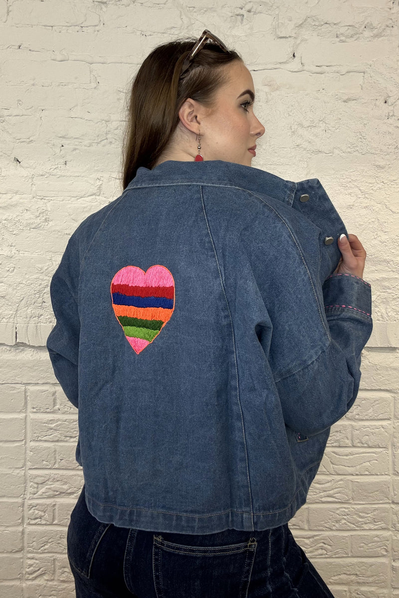 The Katana Embroidered Denim Jacket