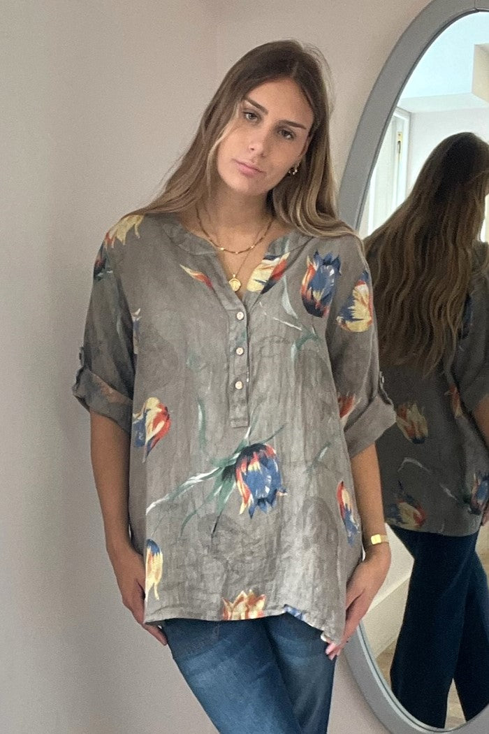 Tulip Print Top