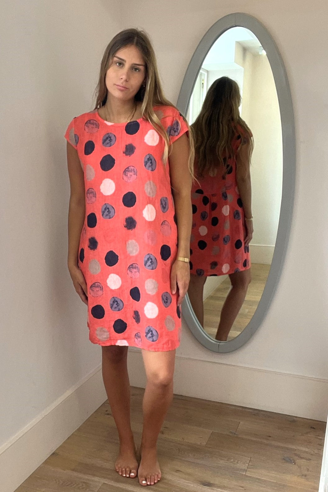 Spot Print Dress