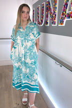 Vestido con estampado safari