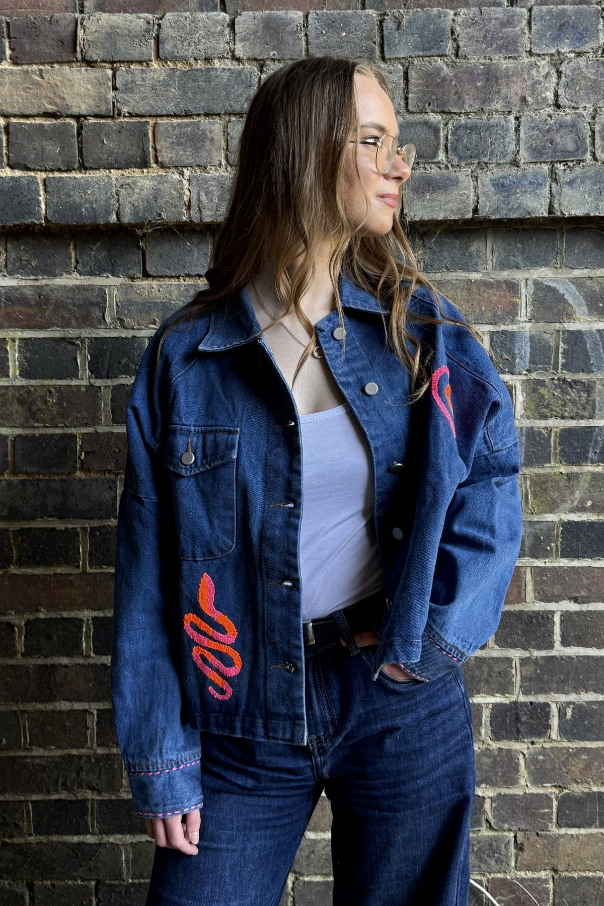 The Katana Embroidered Denim Jacket