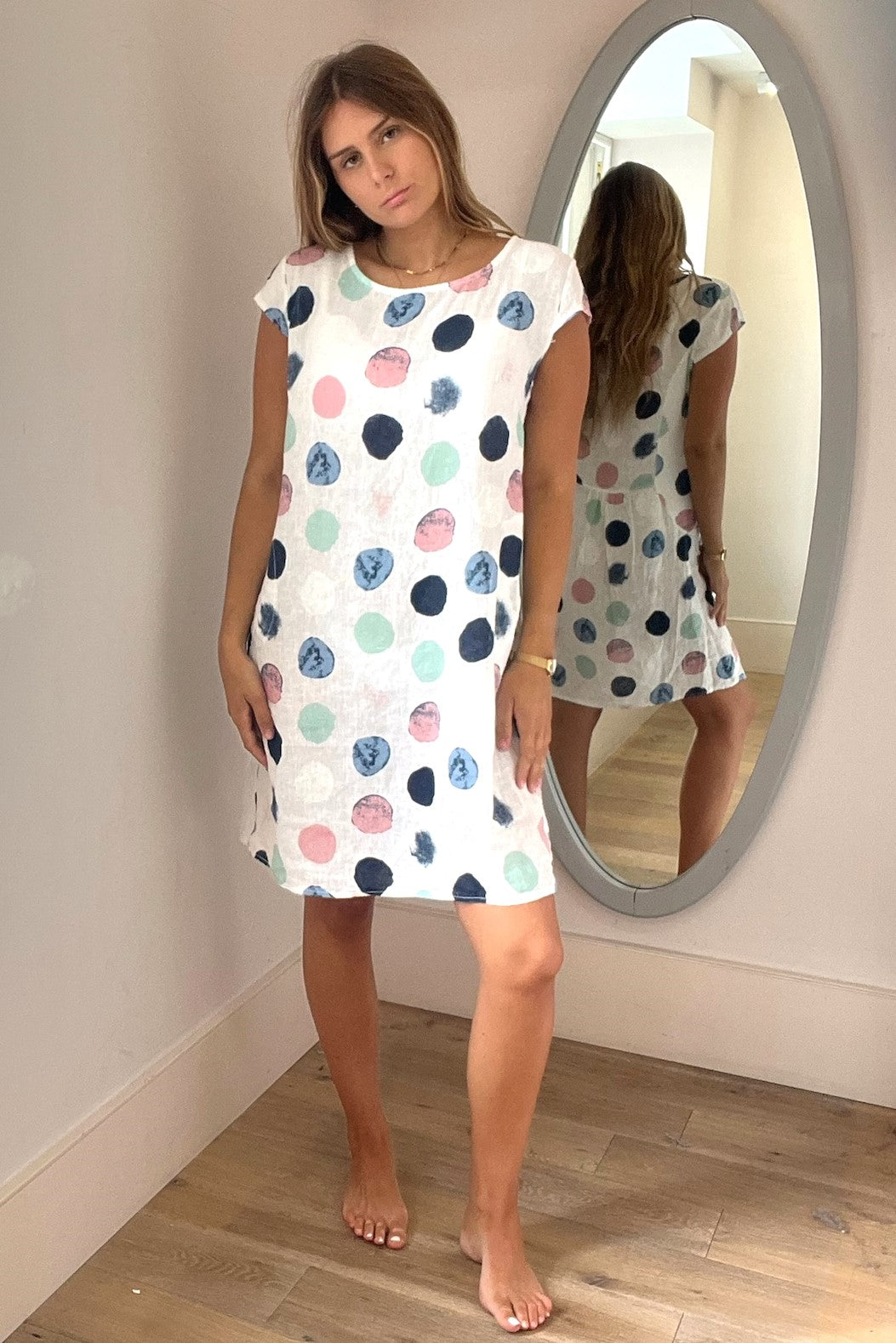 Spot Print Dress