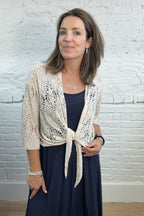 The Juna Crochet Wrap Top