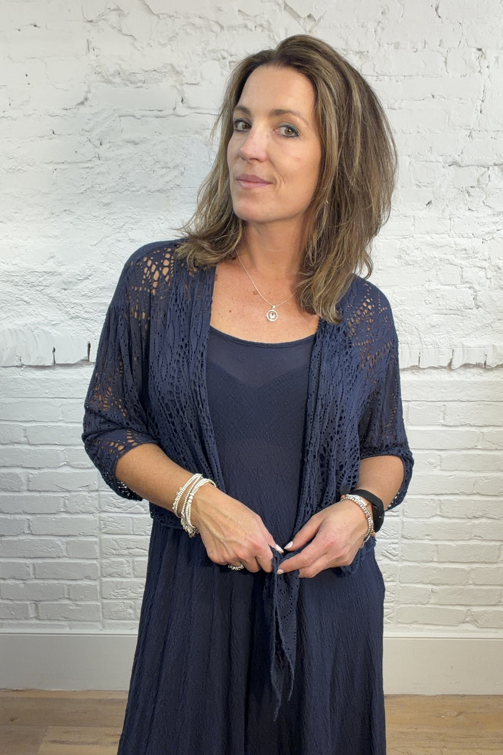 The Juna Crochet Wrap Top