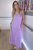 Vestido largo estilo camisola