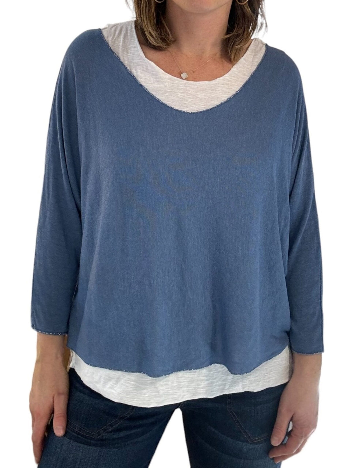 Layered V-Neck Top