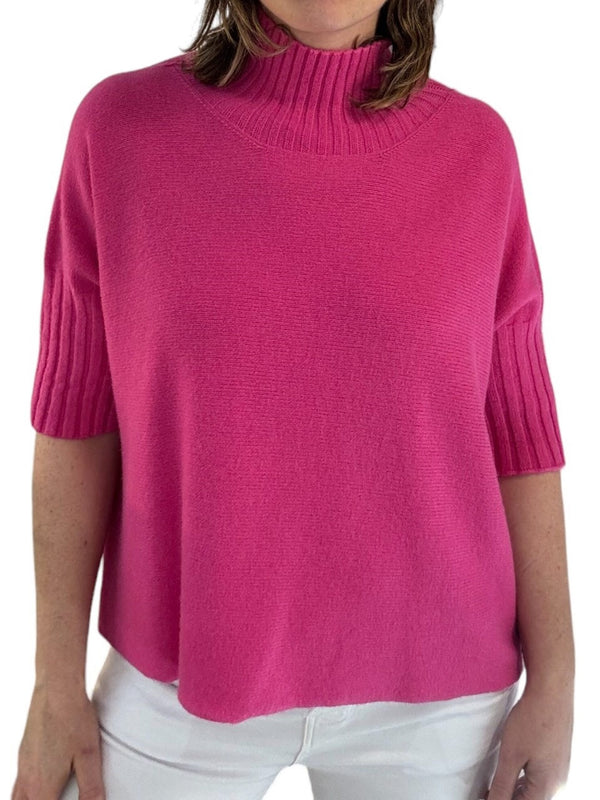 High Neck 3/4 Sleeve Jumper