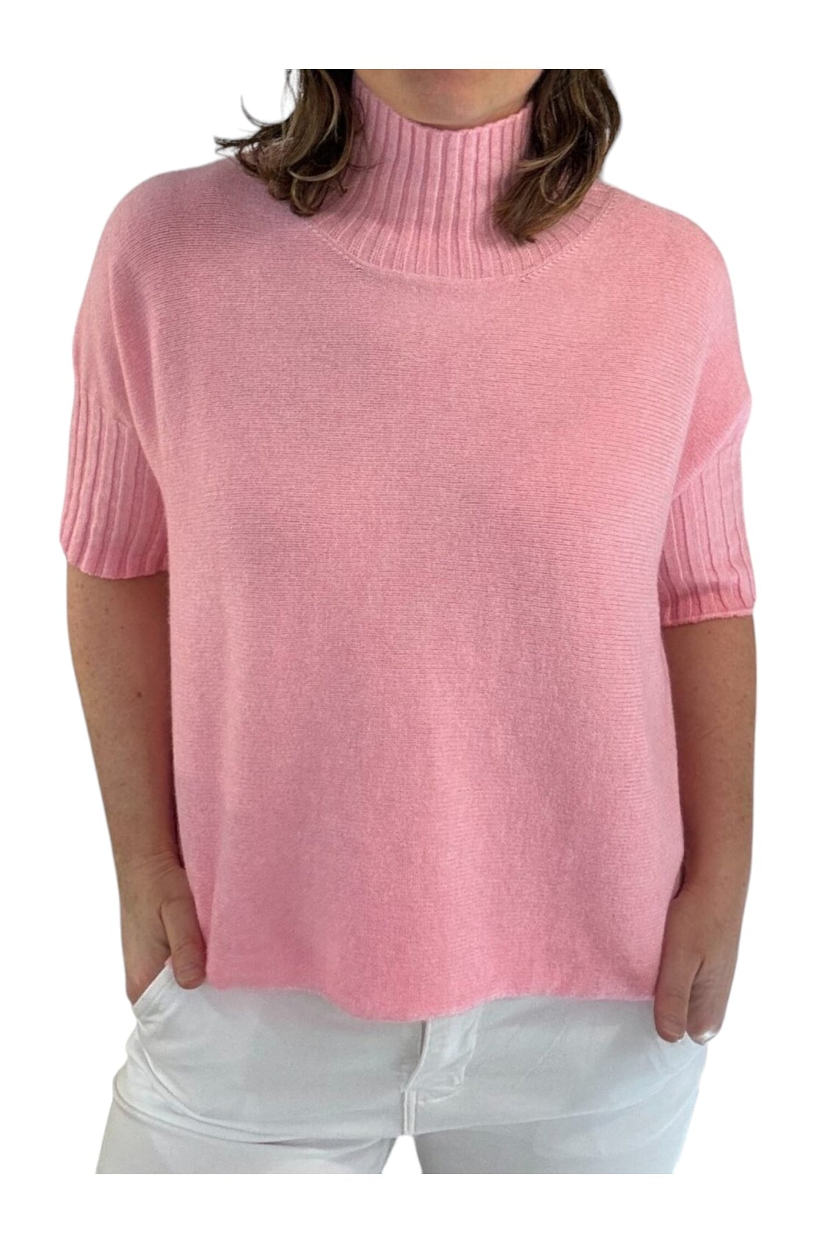 High Neck 3/4 Sleeve Jumper