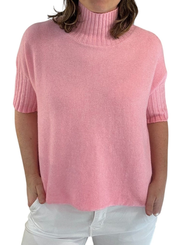 High Neck 3/4 Sleeve Jumper