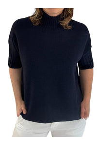 High Neck 3/4 Sleeve Jumper