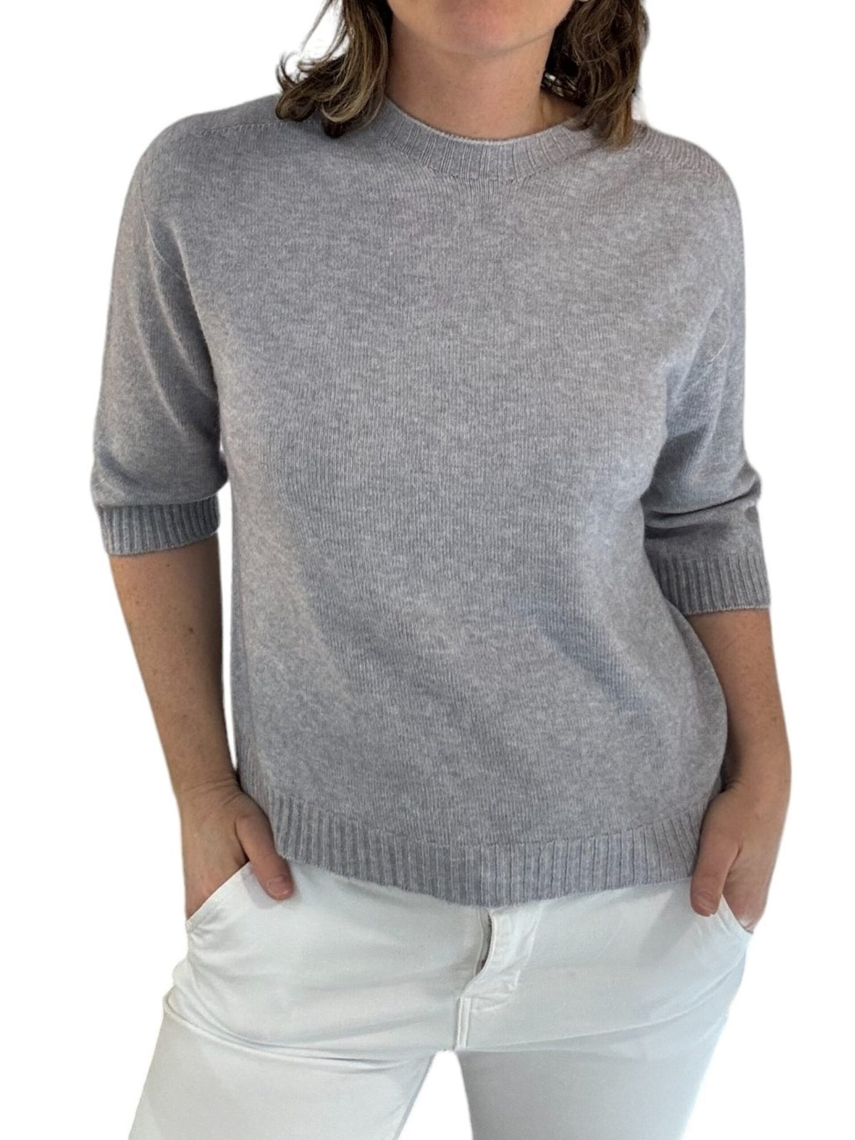 Short Round Neck Jumper