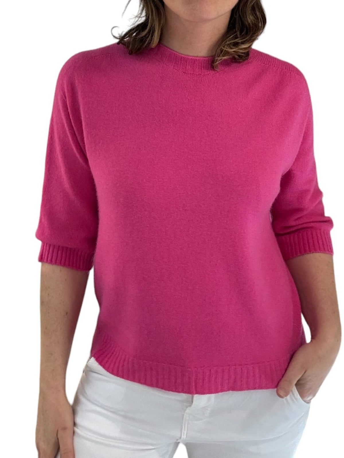 Short Round Neck Jumper