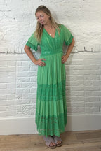 Embroidery Lace & Sequin Maxi Dress