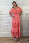Embroidery Lace & Sequin Maxi Dress