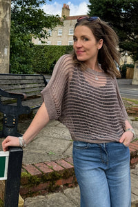 Ramona Open Weave Batwing Knit