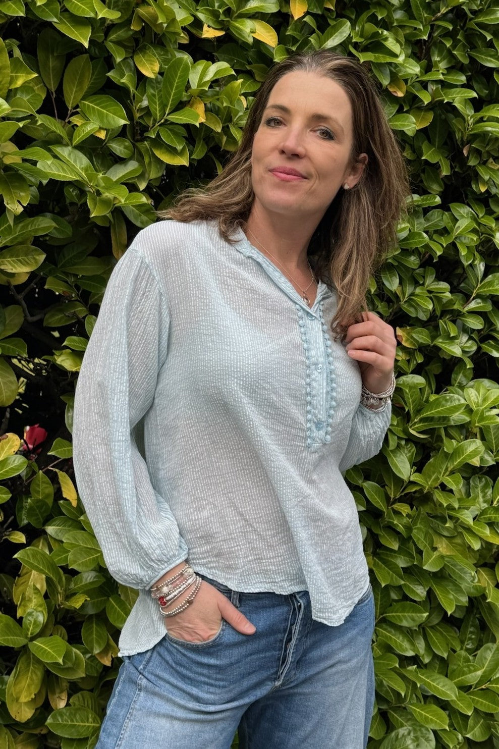 The Pippin Pom-Pom Trim Shirt