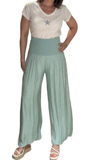 Silk Waistband Trousers