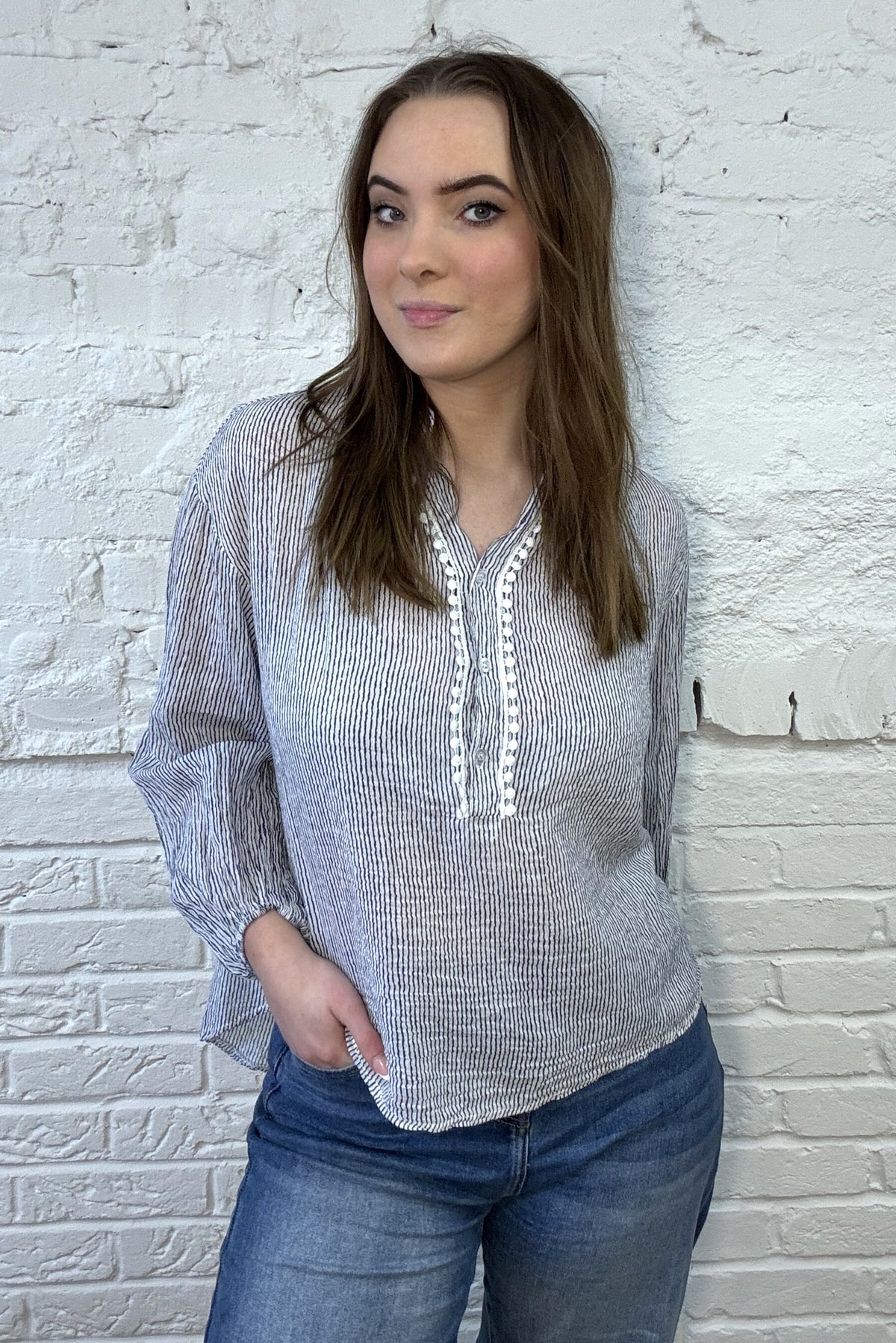 The Pippin Pom-Pom Trim Shirt