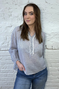 The Pippin Pom-Pom Trim Shirt