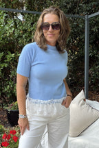 Josie Lace Trim Knit Jumper