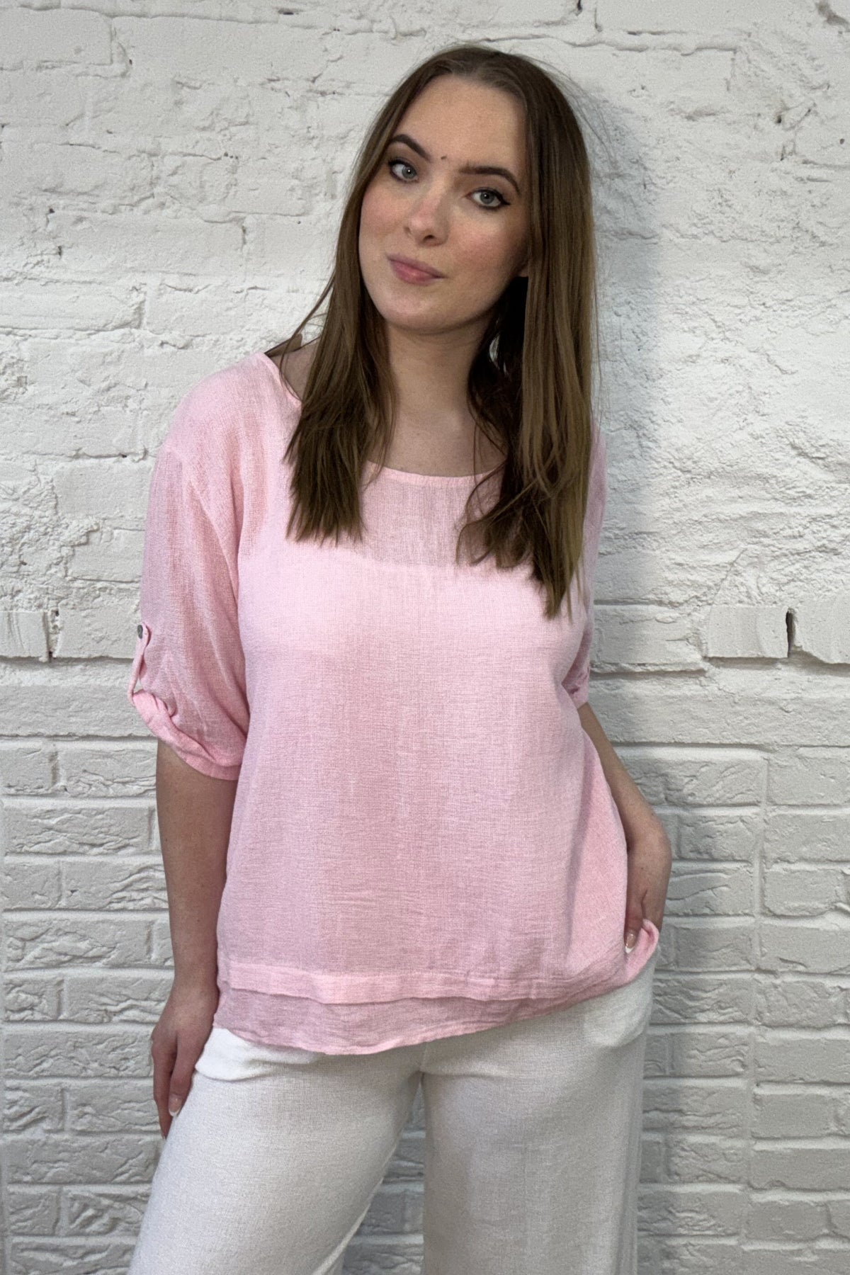 Janna Cotton & Linen Relaxed Top