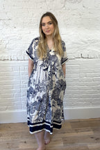 Vestido con estampado safari