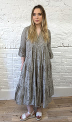 Broderie Anglaise Tiered Dress