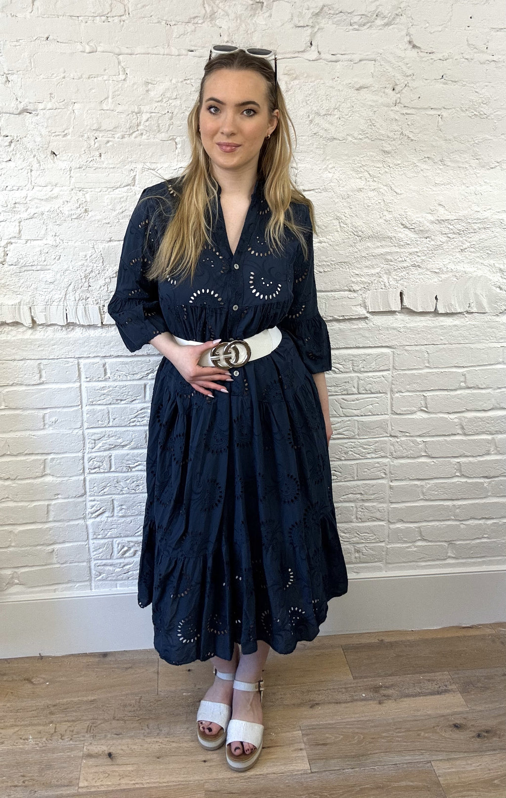 Broderie Anglaise Tiered Dress