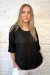 100% Cotton Plain Short Sleeve Top (Larger Fit)