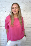 100% Cotton Plain Short Sleeve Top (Larger Fit)
