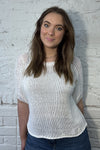 Kiki Cotton Crochet Knit Sweater