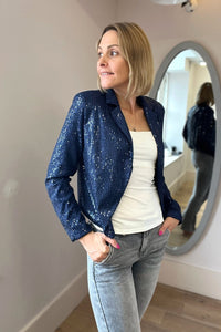 Short Sequin Open Blazer