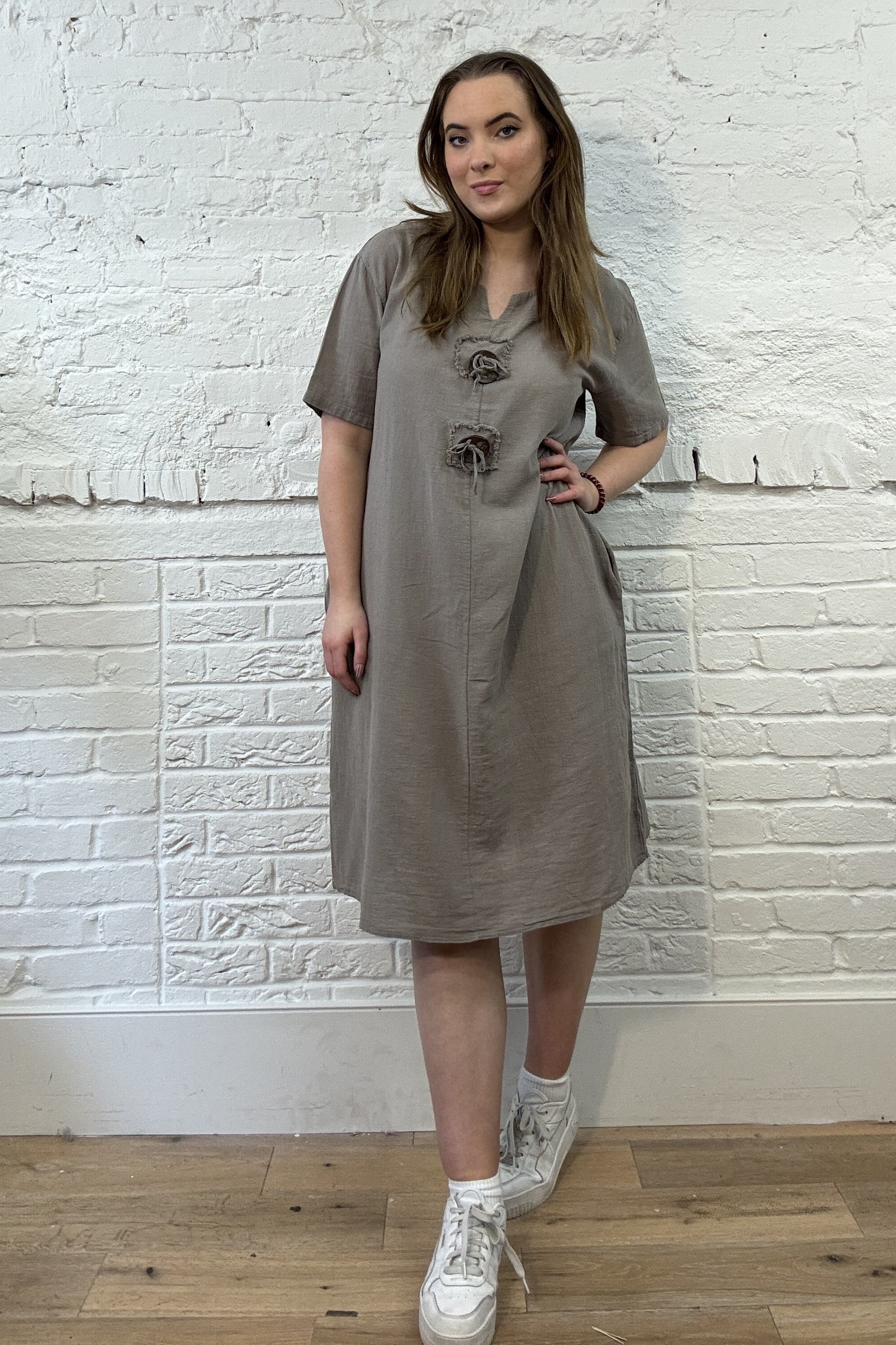 Cotton Toggle Dress