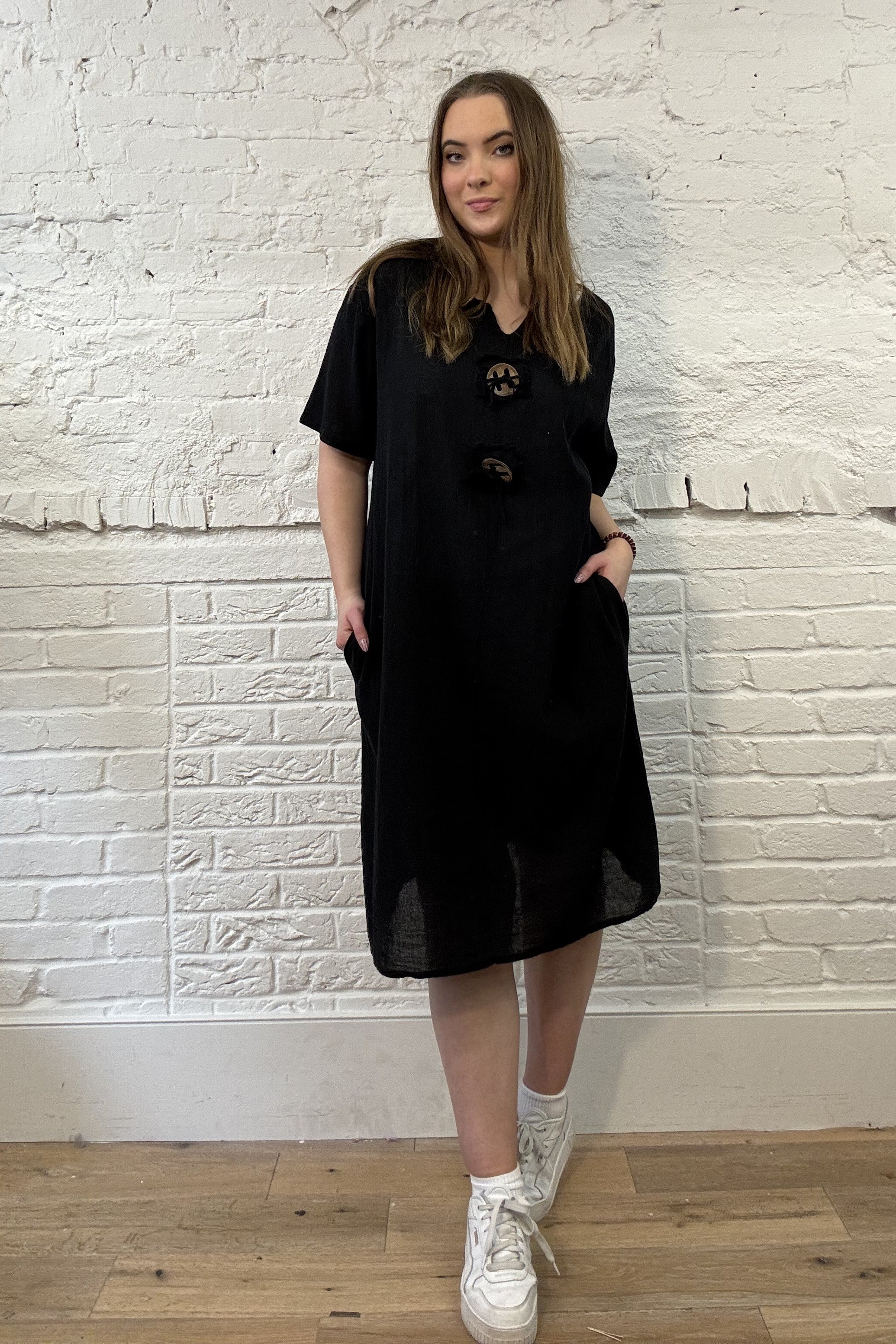 Cotton Toggle Dress