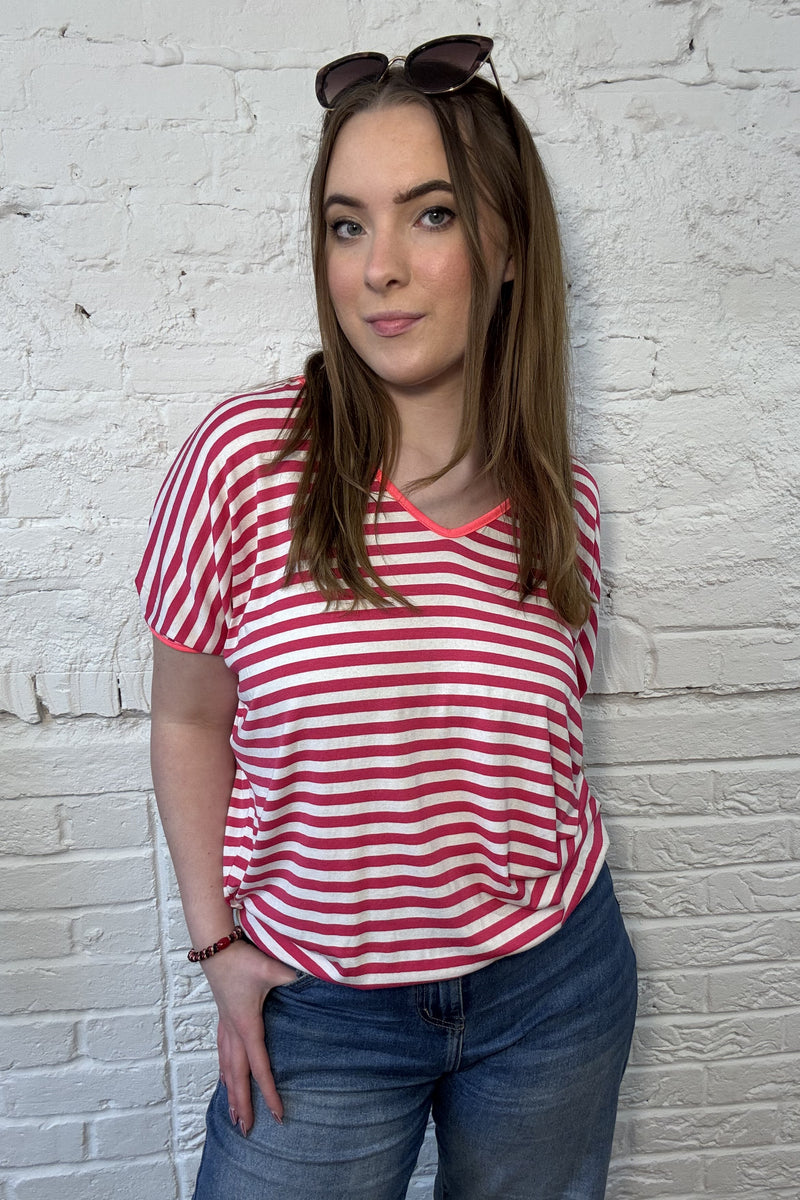 The Marissa Neon Trim Tee