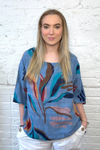 Floral Italian Cotton Top