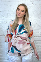 Floral Italian Cotton Top