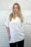 Flower Cotton Short Sleeve Top