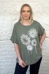 Flower Cotton Short Sleeve Top