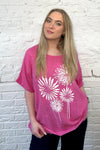 Flower Cotton Short Sleeve Top